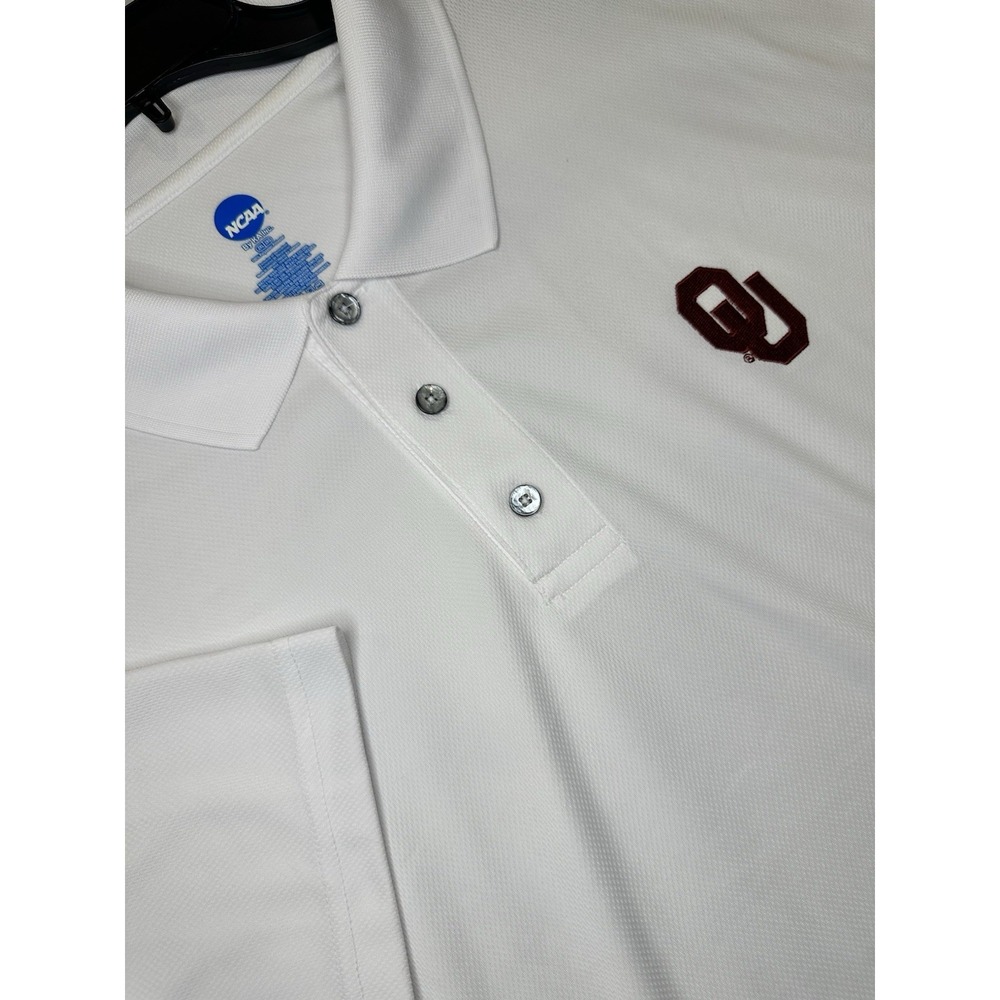 Oklahoma Sooners NCAA Golf Men's Polo Stripe Short Sleeve Shirt Size 2XL